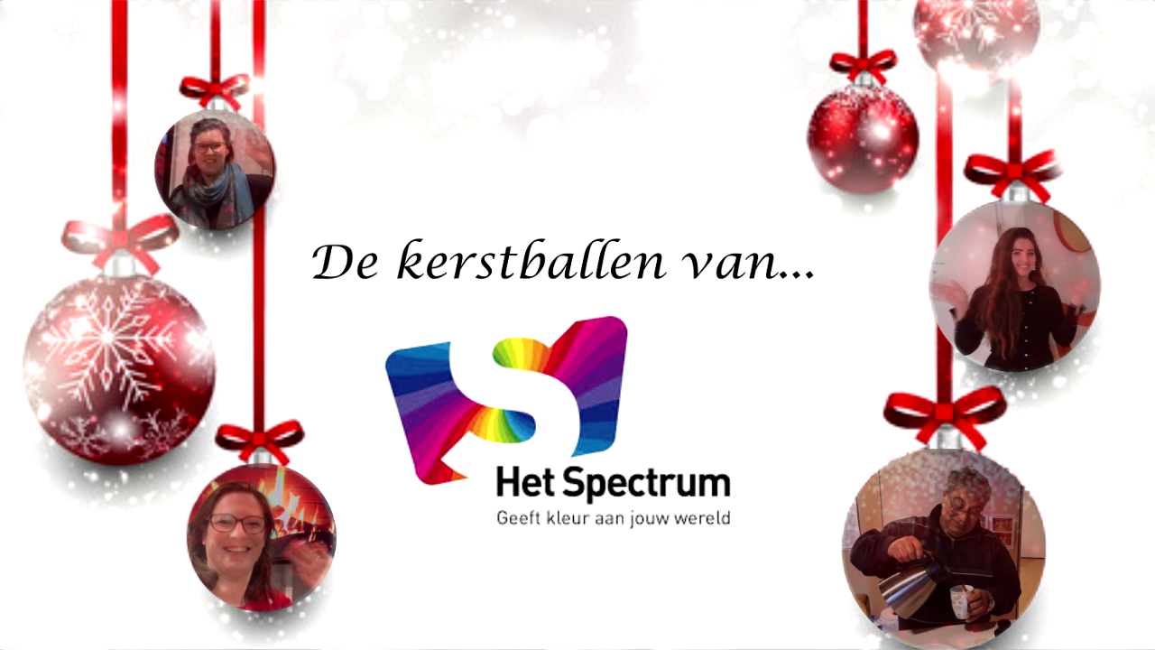 Basisschool het Spectrum Nesselande kerstgroet de kerstballen van het Spectrum